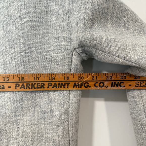 J. Crew Women's Cocoon Coat Italian Stadium-Cloth Wool Jacket Gray 6 - Picture 10 of 10